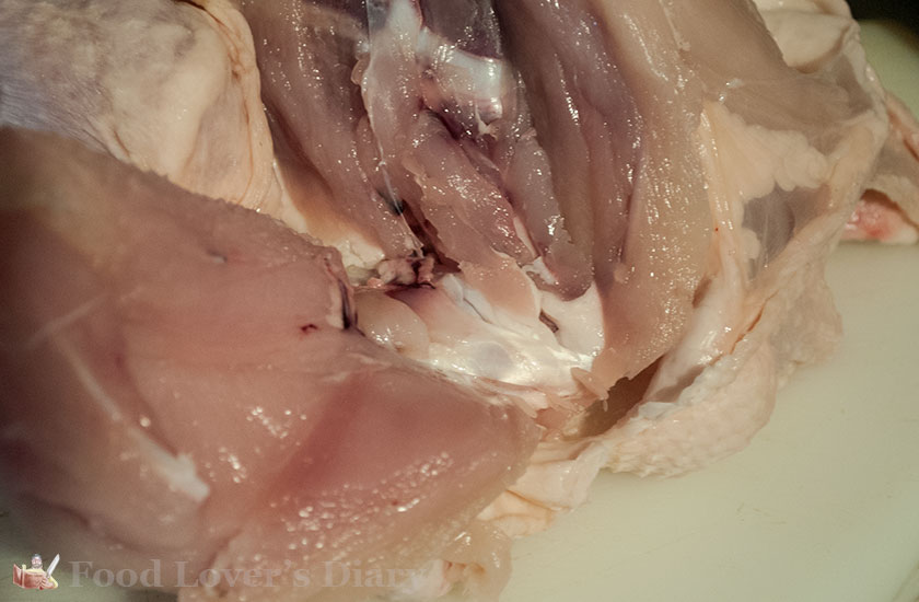 Exposing the wing joint