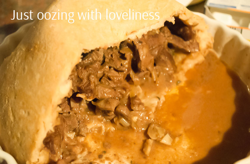 This is simply wonderful steak and kidney